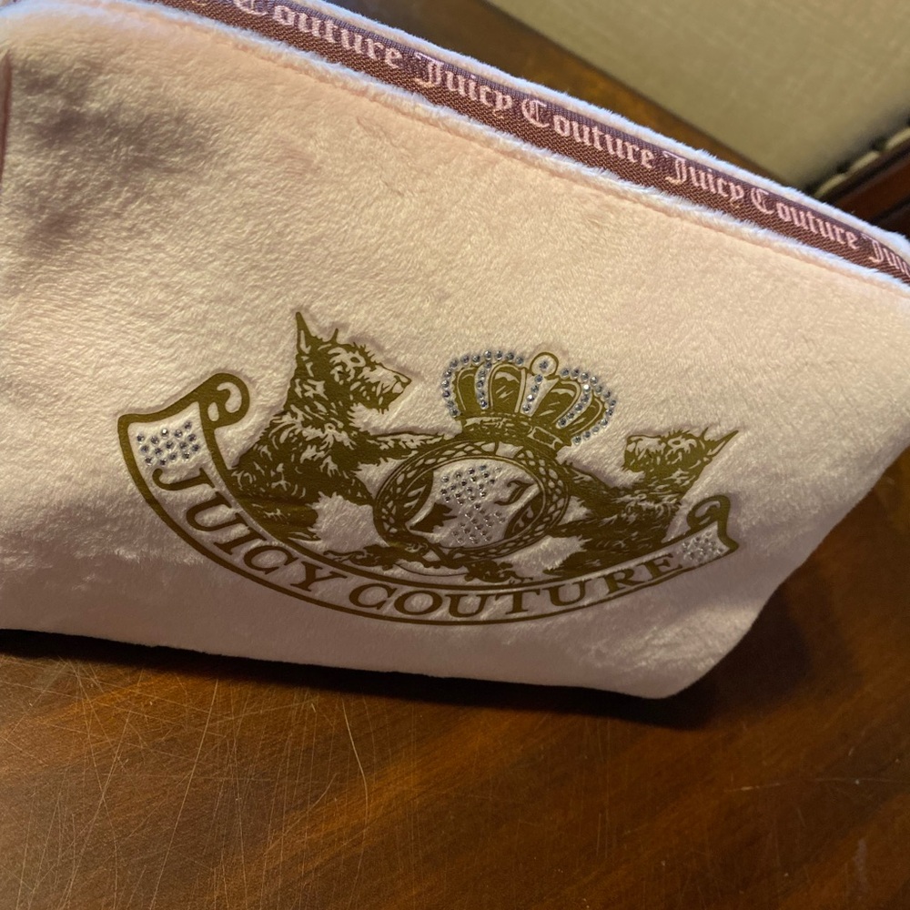 Juicy Couture Light Pink and Gold Clutch